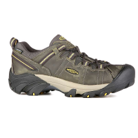 KEEN Men's Targhee 2 Low Height Waterproof Hiking Shoes - 12 - Raven / Tawny Olive