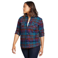 Eddie Bauer Women's Firelight Flannel Shirt - Medium - Concord