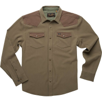 Howler Brothers Men's Stockman Stretch Snapshirt - Large - Dusty Green / Teak
