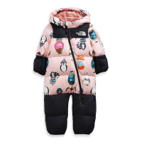 The North Face Infant Nuptse One-Piece - 18M - Peach Pink TNF Critters Print