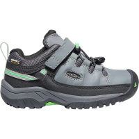KEEN Kids' Targhee Low Waterproof Shoe - 8 - Steel Grey / Irish Green