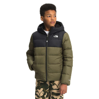 The North Face Youth Moondoggy Hoodie - Large - Burnt Olive Green / TNF Black