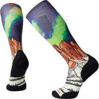 Smartwool PhD Ski Light Elite Homechetler Print Over The Calf Sock - XL - Multi Color