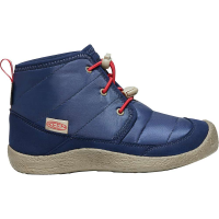 KEEN Youth Howser II Chukka WP Boot - 4 - Blue Depths / Red Carpet