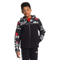 The North Face Youth Printed Freestyle Fleece Hoodie - Medium - TNF Black / TNF Black Taglines Toss Print