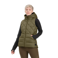 Outdoor Research Women's Coldfront Hooded Down Vest - Small - Loden