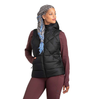Outdoor Research Women's Coldfront Hooded Down Vest - Large - Black