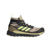 Adidas Men's Terrex Free Hiker GTX Shoe - 9 - Savannah / Hi Res Yellow / Core Black