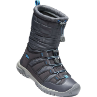 KEEN Youth Winterport Neo DT WP Boot - 6 - Steel Grey / Brilliant Blue
