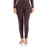 Carhartt Women's Base Force Heavyweight Poly-Wool Bottom - Medium - Deep Wine Heather
