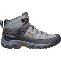 KEEN Men's Targhee 3 Rugged Mid Height Waterproof Hiking Boots - 7.5 - Drizzle / Keen Yellow