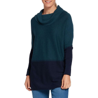 Smartwool Women's Edgewood Poncho Sweater - Small - Twilight Blue Heather