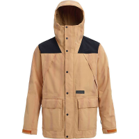 Burton Men's Cloudlifter Jacket - Small - Golden Oak Disteress / True Black