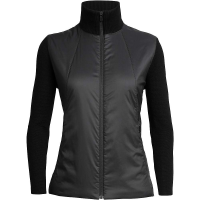 Icebreaker Women's Lumista Hybrid Sweater Jacket - XS - Midnight Navy