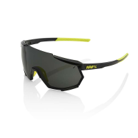 100% Racetrap Sunglasses - One Size - Gloss Black/Smoke Lens