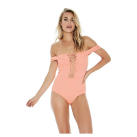 L Space Women's Anja One Piece Swimsuit - 10 - Tropical Peach