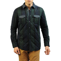 Jeremiah Men's Wooster Quilted Plaid Shirt Jacket - Large - Forester