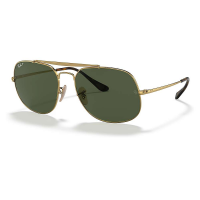 Ray-Ban The General Sunglasses - 57 - Gold/Green Steel