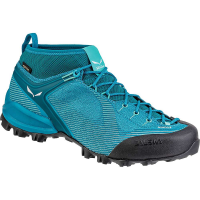 Salewa Women's Alpenviolet GTX Boot - 9 - Blue Fog / Fluo Coral