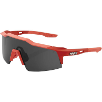100% Speedcraft SL Sunglasses - One Size - Soft Tact Coral/Smoke Lens