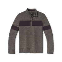 Smartwool Men's Ripple Ridge Stripe Half Zip Sweater - XL - Flint Heather