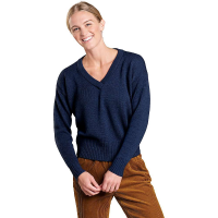 Toad & Co Women's Deerweed V-Neck Sweater - Large - Paprika