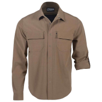 Mountain Khakis Men's Loch Long Sleeve Classic Fit Shirt - Medium - Tobacco