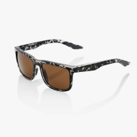 100% Blake Sunglasses - One Size - Matte Black Havana/Bronze Lens