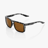 100% Renshaw Sunglasses - One Size - Matte Black Havana/Bronze Lens