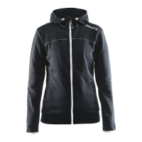 Craft Sportswear Women's Leisure Full Zip Hood Jacket - Large - Black
