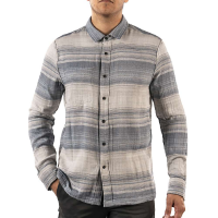 Jeremiah Men's Stag Reversible Plaid Stripe Shirt - Small - Teal