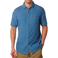 Jeremiah Men's Kit Reversible Indigo Jacquard SS Shirt - Small - Monsoon