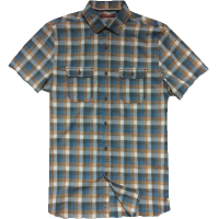 Jeremiah Men's Space Dye Plaid S/S Shirt - Small - Rosewood