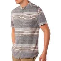 Jeremiah Men's Houghton Linen Cotton Stripe SS Shirt - Small - Grey
