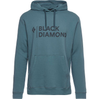 Black Diamond Men's Stacked Logo Hoody - XL - Nickel Heather