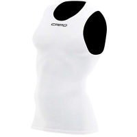 Capo Women's Torino EL Sleeveless Base Layer Top - One Size - White