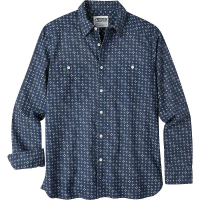 Mountain Khakis Men's Ace Indigo LS Shirt - Small - Indigo Print