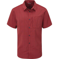 Rab Men's Mello SS Shirt - Small - Oxblood Red Marl