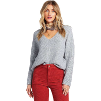 Billabong Women's It's Me Sweater - Large - Athletic Grey