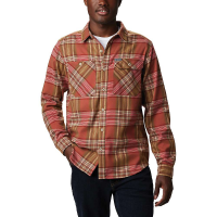 Columbia Men's Outdoor Elements Stretch Flannel Shirt - XL - Mountain Red Multi Plaid