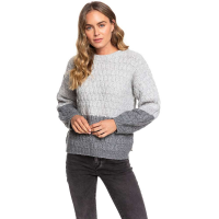 Roxy Women's Polaroid Girl Sweater - Large - Heritage Heather