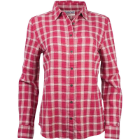 Purnell Women's Vintage Flannel Button Up Shirt - Medium - Red