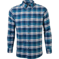 Mountain Khakis Men's Downtown Flannel Shirt - Small - Blue Steel