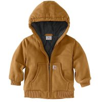 Carhartt Toddlers' Active Jac Flannel Quilt Lined Jacket - 12M - Carharrt Brown
