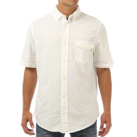 Woolrich Men's Seaport Pigment Oxford II SS Shirt - Small - White