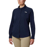 Columbia Women's Coral Point LS Woven Shirt - Large - Collegiate Navy