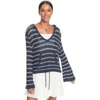 Roxy Women's Hang With You Stripes Sweater - Large - Mood Indigo Horiz Will Stripes