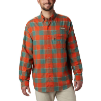 Columbia Men's Sharptail Flannel Shirt - Small - Backcountry Orange Chunky Plaid