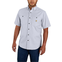 Carhartt Men's Rugged Flex Rigby SS Work Shirt - Large Regular - Dark Khaki