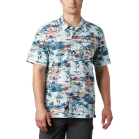 Columbia Men's Trollers Best SS Shirt - XL - Beach Billfish Bbq Print